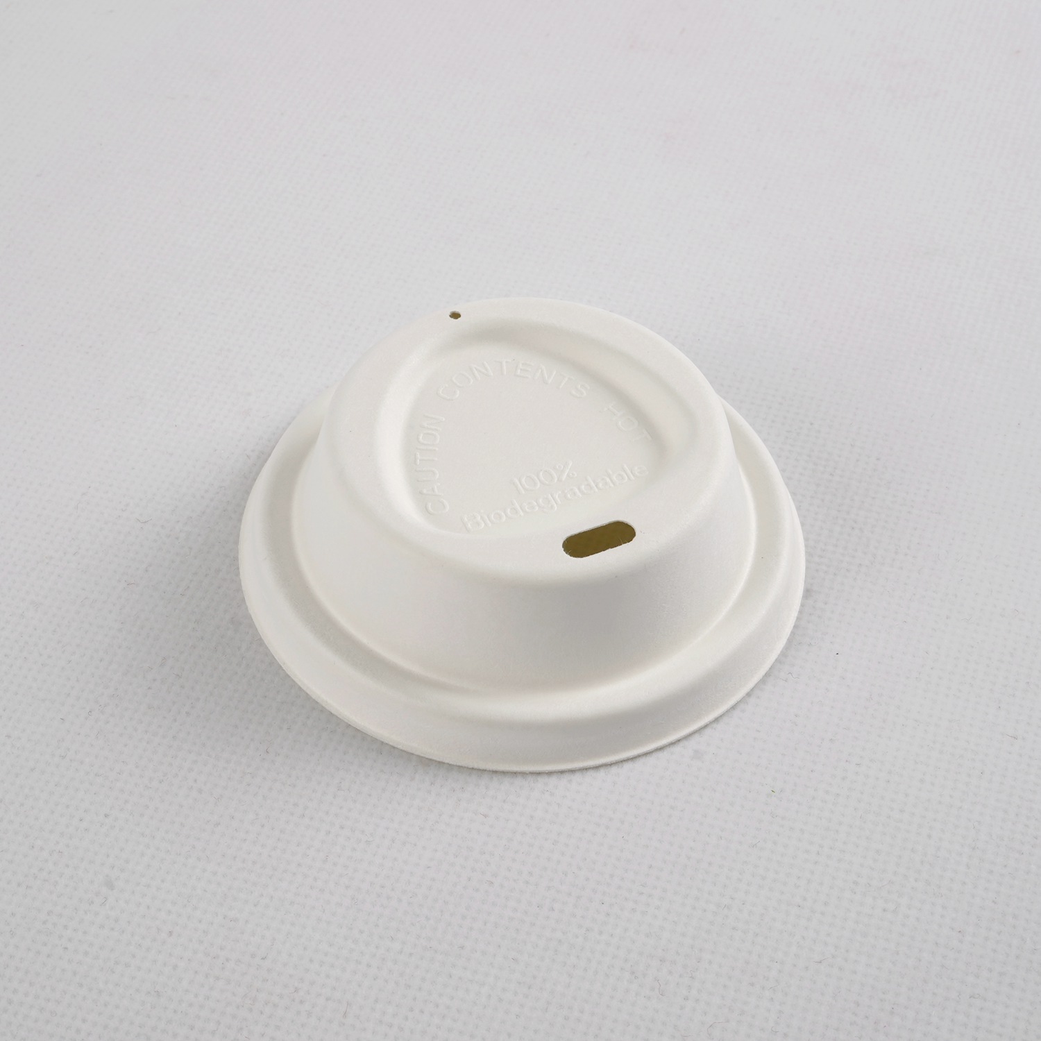 Compostable Biodegradable Bagasse Sugarcane Cup Lids Fiber Lids (3)