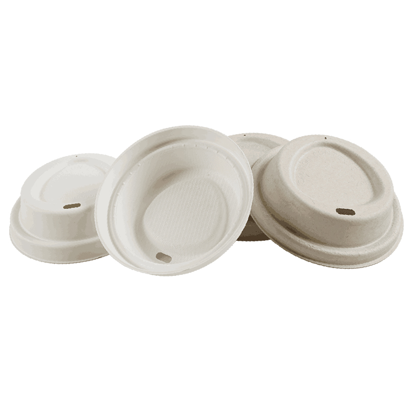 Compostable Biodegradable Bagasse Cupcane Cup Lids Fiber Lids