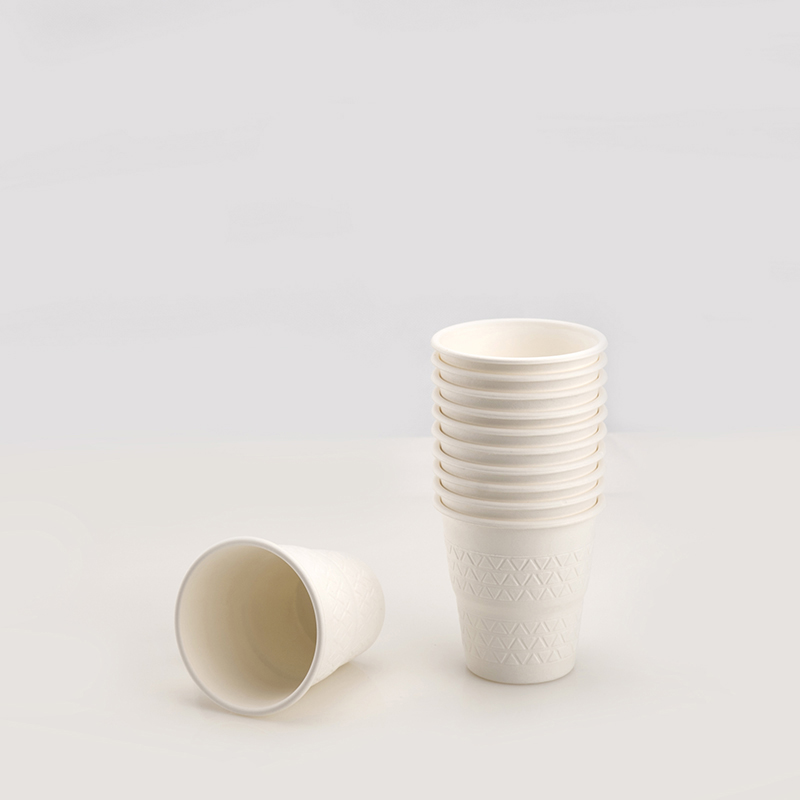 Compostable Biodegradable Bagasse tubo 7.4oz Cup (220ml)