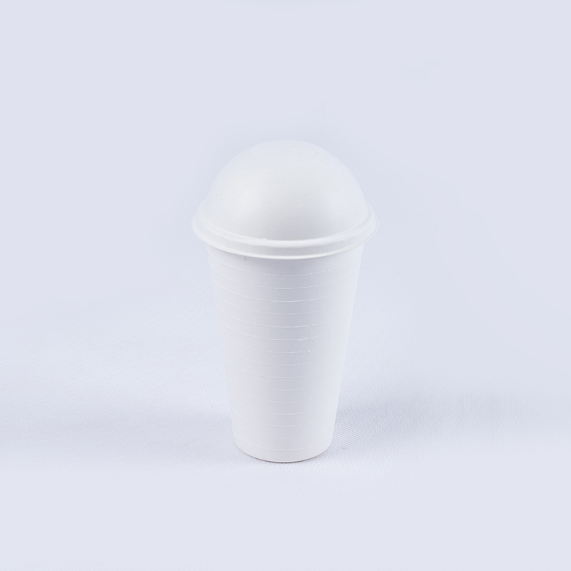 Compostable Biodegradable Bagasse sugarcane Cup Lids Fiber Lids (3)