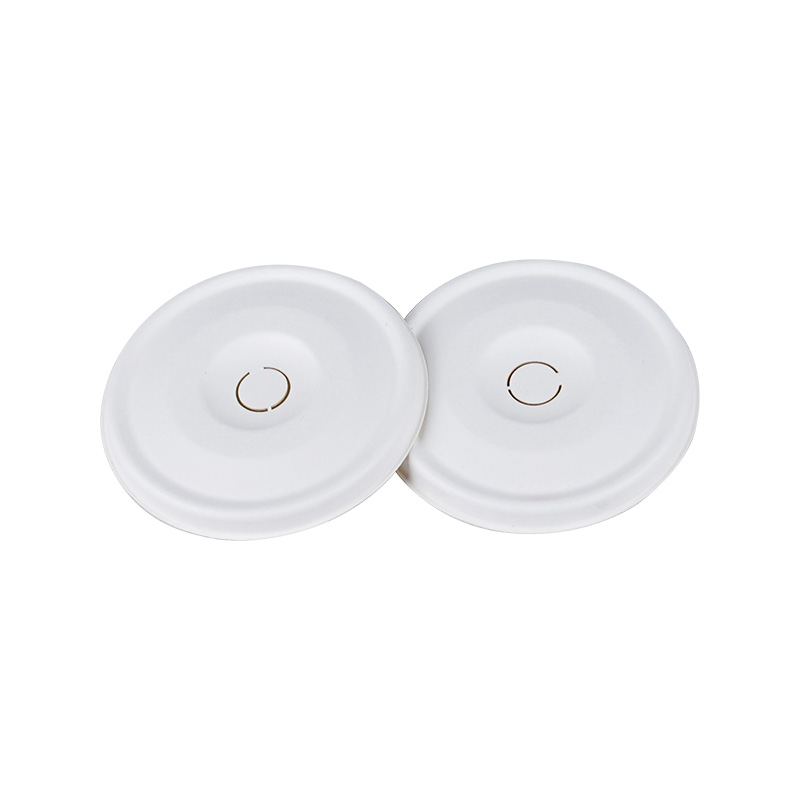 Compostable Biodegradable Bagasse tubo Cup Lids Fiber Lids-8