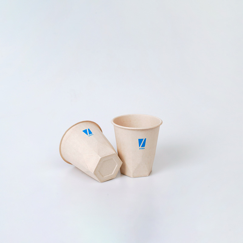 Compostable Biodegradable Bagasse tubo nga Diamond Bottom Cup (2)